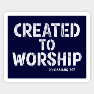 Created to Worship - Christian Ministry Music Mission Sticker